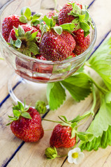 Fresh and ripe strawberry