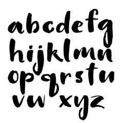 Ink hand written alphabet