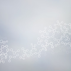 Structure molecule of DNA and neurons. Abstract background. Medicine, science, technology. Vector illustration for your design