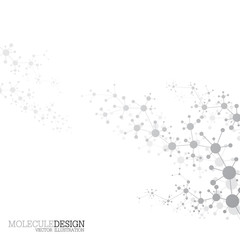 Structure molecule of DNA and neurons. Abstract background. Medicine, science, technology. Vector illustration for your design