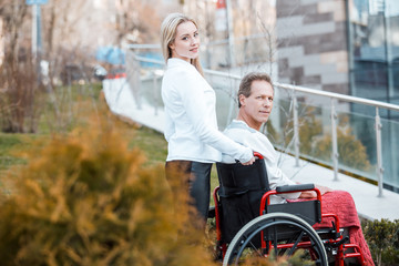 Concept for man on wheelchair