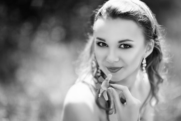 Obraz premium emotional portrait of Fashion stylish pretty young woman