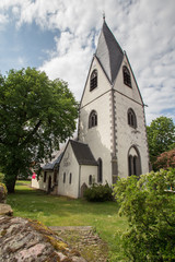 Fototapeta na wymiar church in muenzenberg hessen germany
