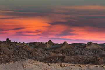 Sunset at Atacama desert