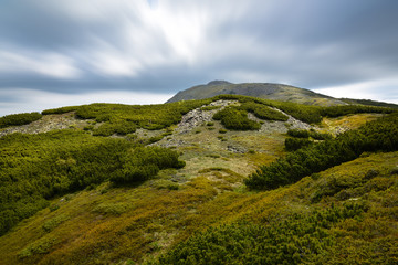 Fototapeta na wymiar Landscape view of the Babia mountain