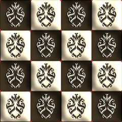 Plastic background tile