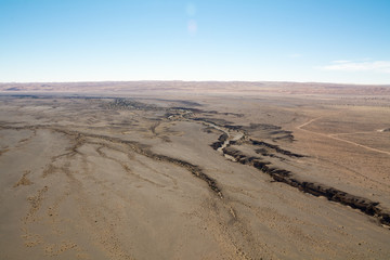 Airwiev of the dunes of Sossusvlei, Namibia