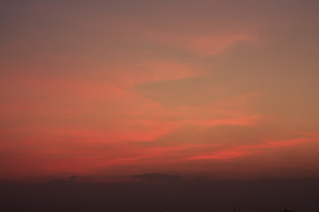 sky red sunset soft focus