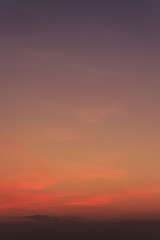 sky red sunset soft focus