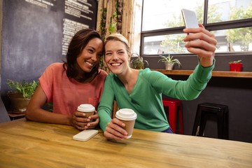 Friends taking a selfie