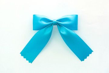 ribbon bow on white background