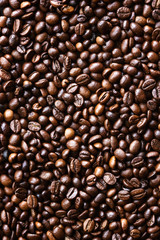 Obraz premium Background of toasted coffee beans