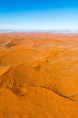 Airwiev of the dunes of Sossusvlei, Namibia