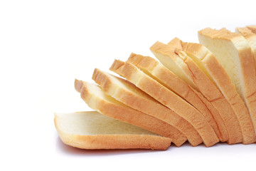 bread on white background