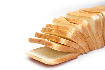 bread on white background