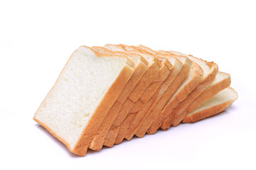 bread on white background