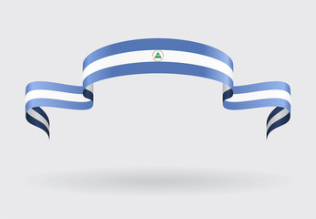 Nicaraguan flag background. Vector illustration.