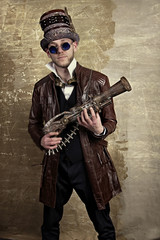 Naklejka premium uomo fine 800 steampunk