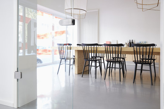 Interior of bright modern office