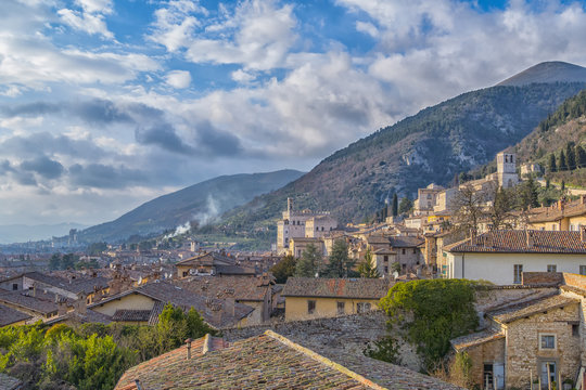 Italy, Umbria, Gubbio, Palazzo dei Consoli