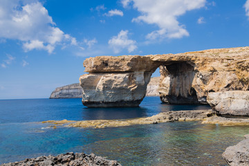 Fototapeta na wymiar Azure Window on the island Gozo