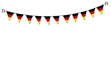 Wimpelkette mit Fußball © Lydia Geissler