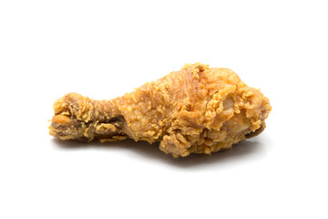 Fried chicken isolated on white background