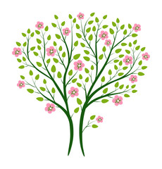 Bloomink tree in pink