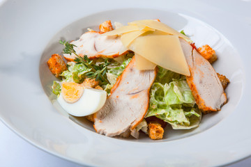 Caesar salad with chicken