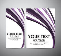 Abstract purple line. Graphic resources design template. Vector illustration