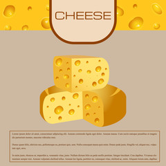 Cheese production in the style of pop art