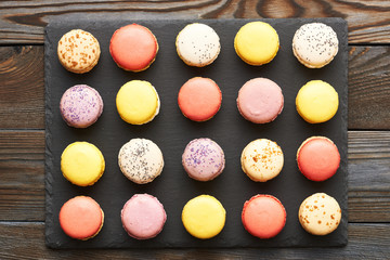 French delicious dessert macaroons