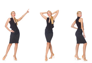 Obraz premium Composite photo of woman in various poses