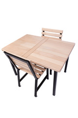 Set of kitchen furniture isolated on white