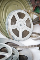 Old film reel cinematography