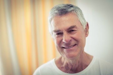 Portrait of happy senior man