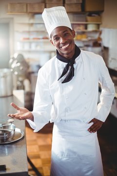Portrait of smiling chef 