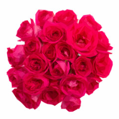 round bouquet of mauve roses