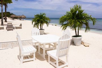 restaurant on the beach, caribbean coast