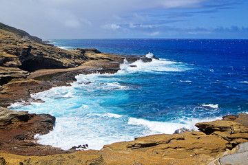 Vibrant Hawaiian Ocean Bay