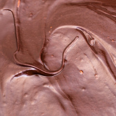 surface of dark brown chocolate