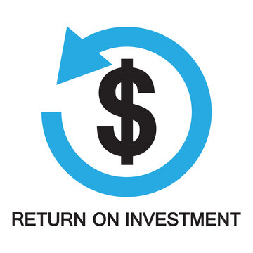 Return On Investment  ,icon And Symbol