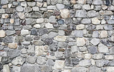 Rough brick wall.