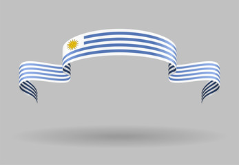 Uruguayan flag background. Vector illustration.