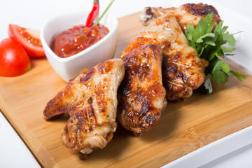 Roasted chicken wings