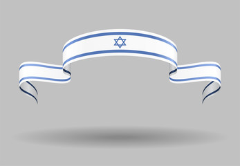 Israeli flag background. Vector illustration.