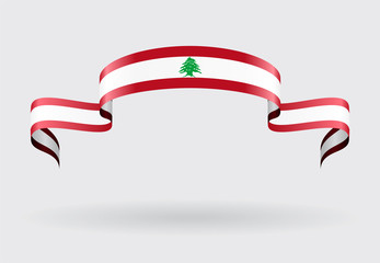 Lebanese flag background. Vector illustration.