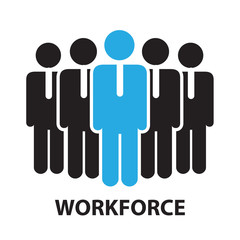 work force for business concept , icon and symbol