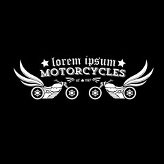 vector vintage motorcycle label or badge