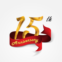 Anniversary emblems template design